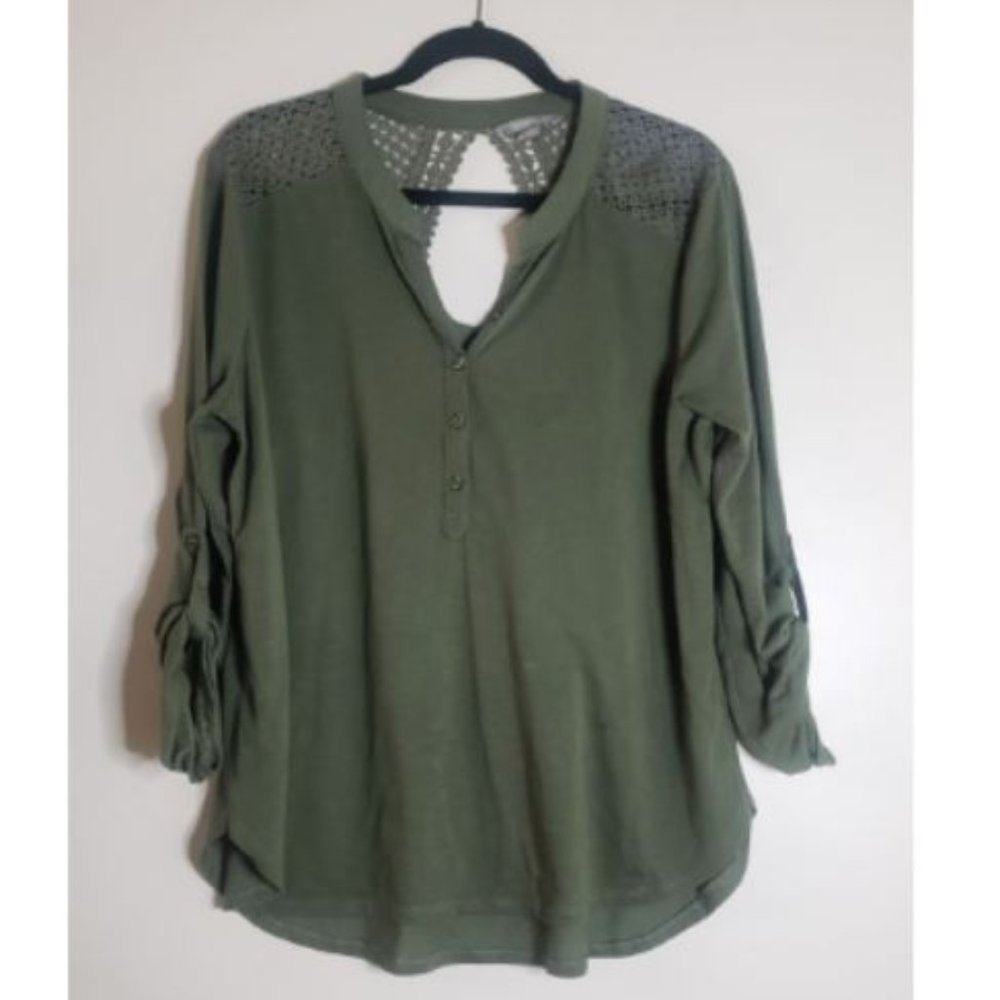 Torrid (Love Sick) Green Top Sz 1